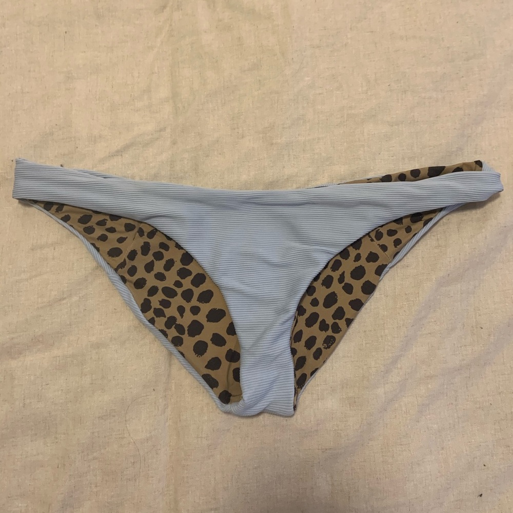 Boys + Arrows Bikini Bottom Light blue/Leopard M